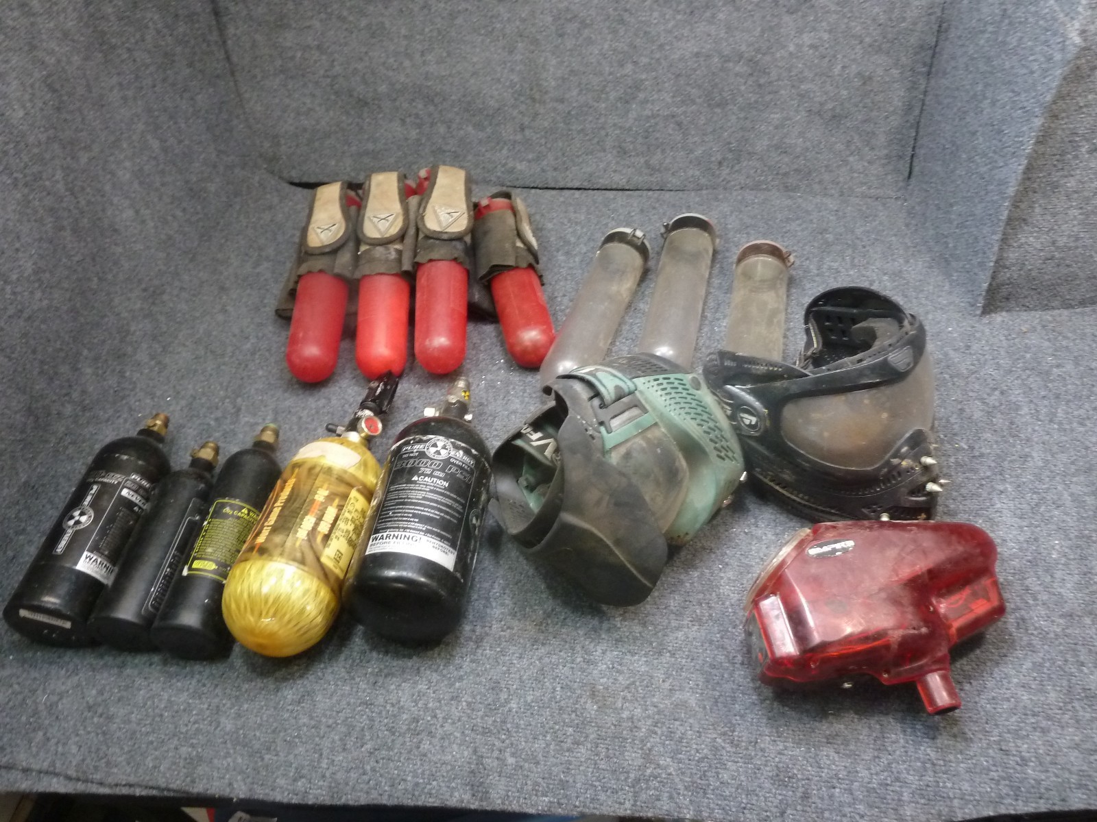 ASSOTED LOT OF PAINTBALL GEAR