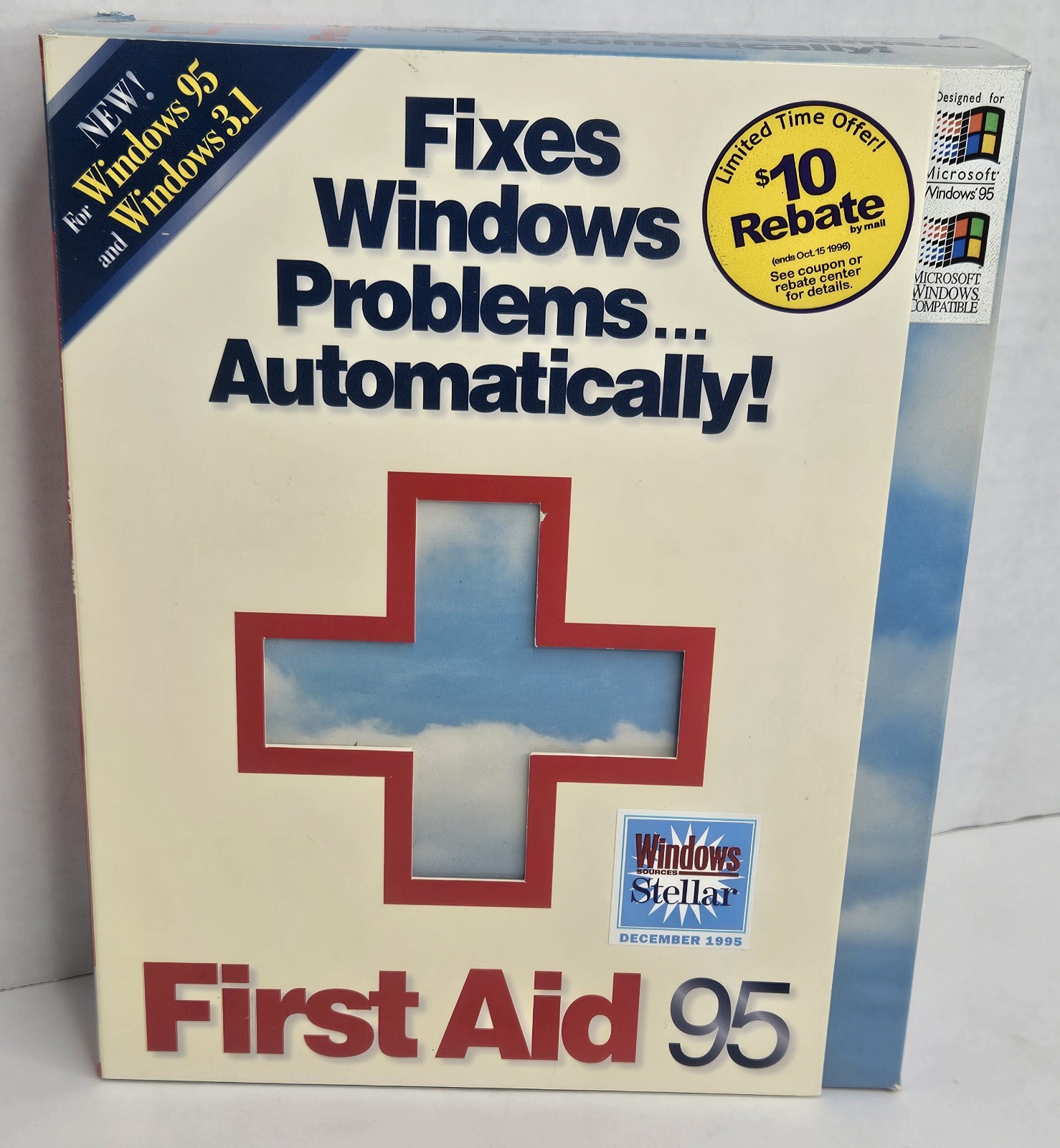 First Aid 95 Deluxe for Windows 95 by CyberMedia w/ Manual & CD Vintage Software