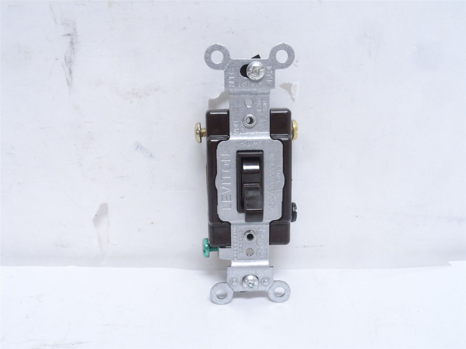 250161 New-No Box; Leviton 54503-2 Brown Toggle Switch; 1P; 15A; 120/277VAC