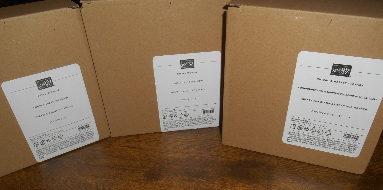 Stampin Up Storage Ink Pad & Marker  Stacking Trays