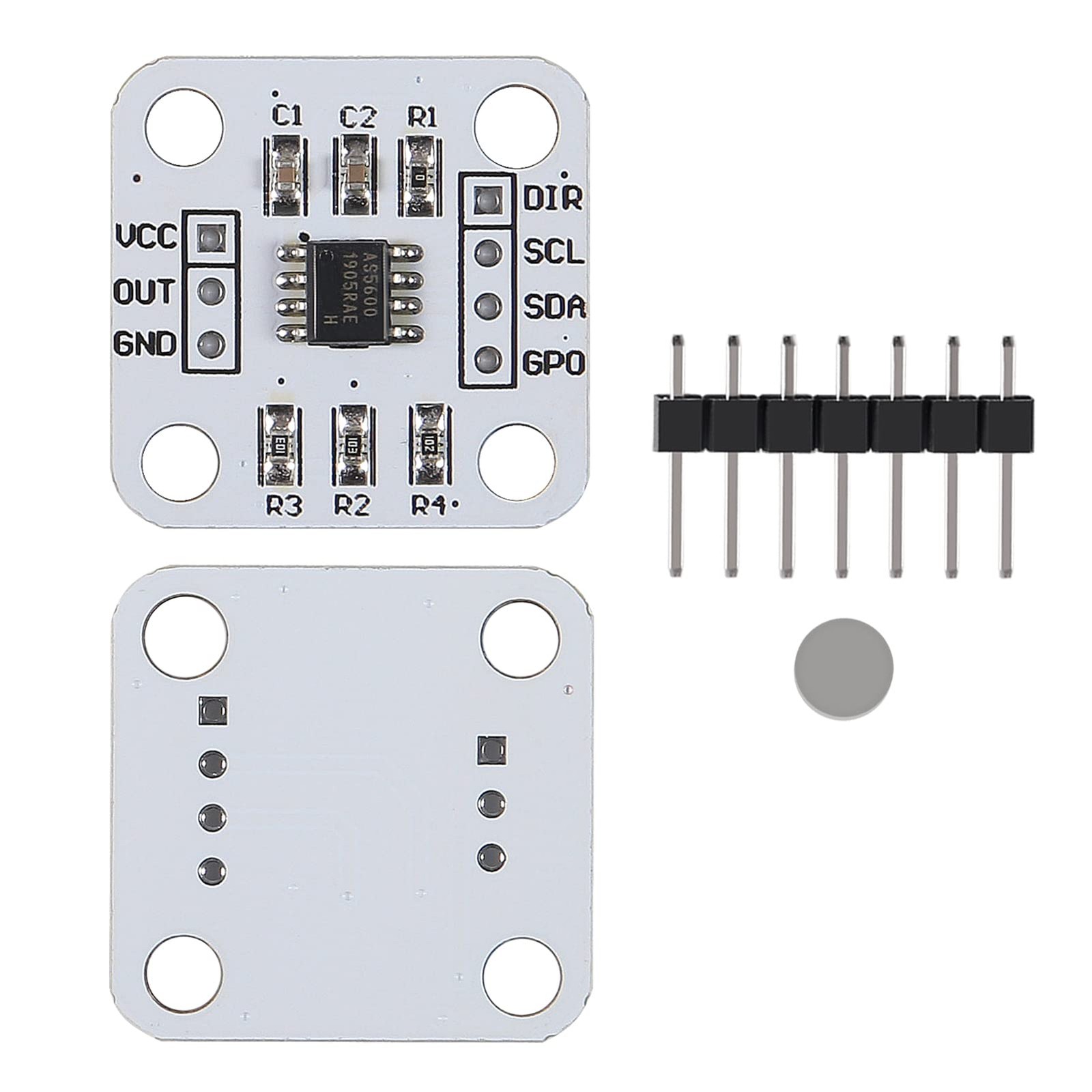 4PCS AS5600 Magnetic Encoder 12bit high Precision Magnetic Induction Angle Measu