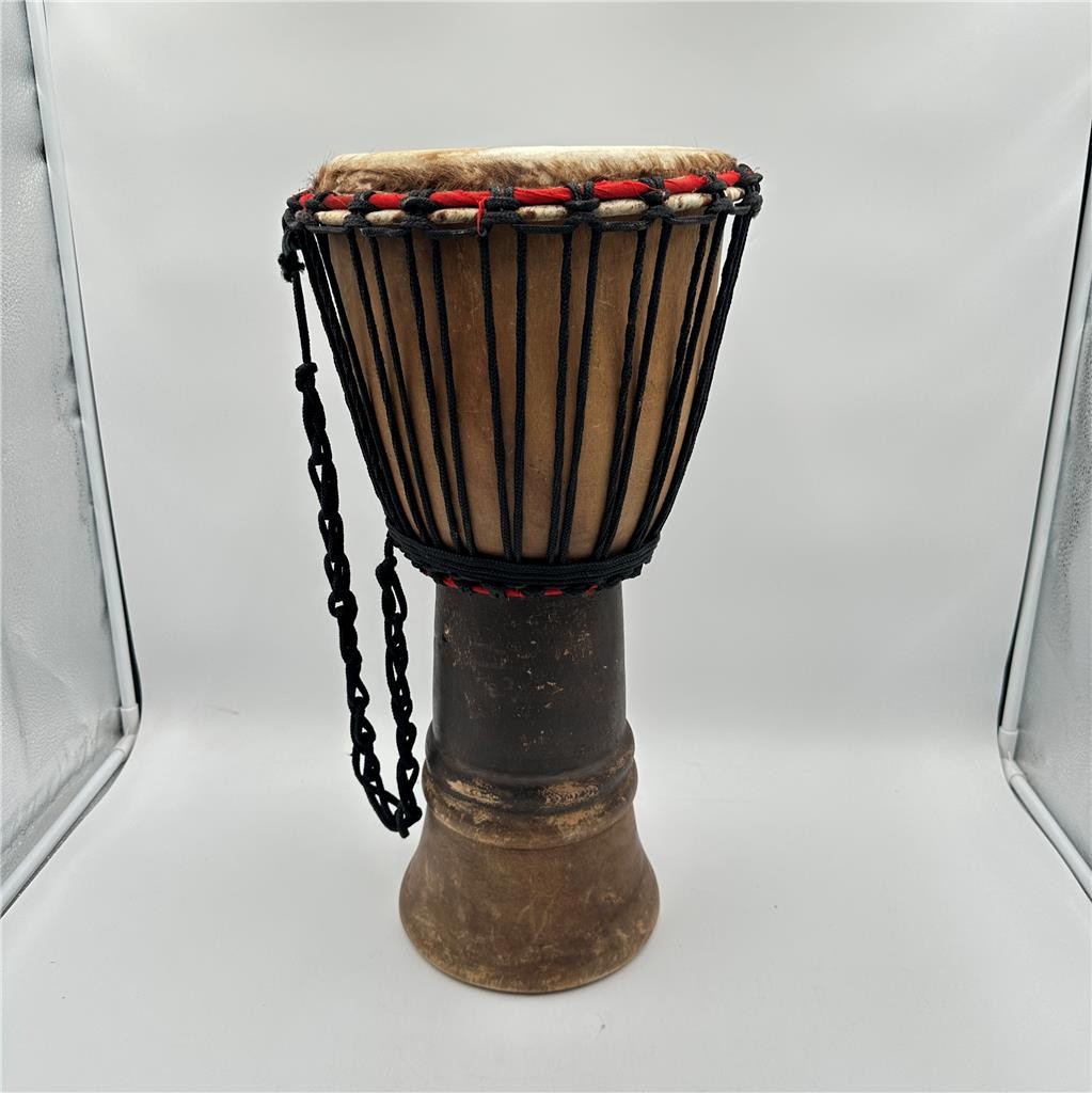 DJEMBE Wood DRUM – 21” Tall, 10” Diameter