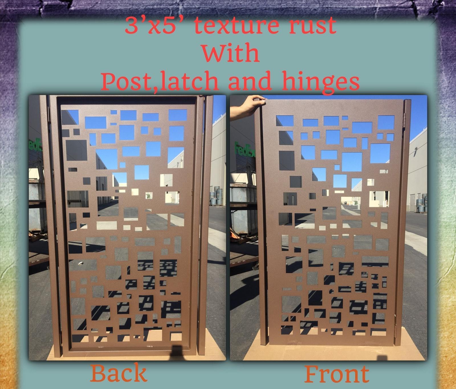 Contemporary modern metal gate, Modern Metal Gate, Custom size Art Pedestrian