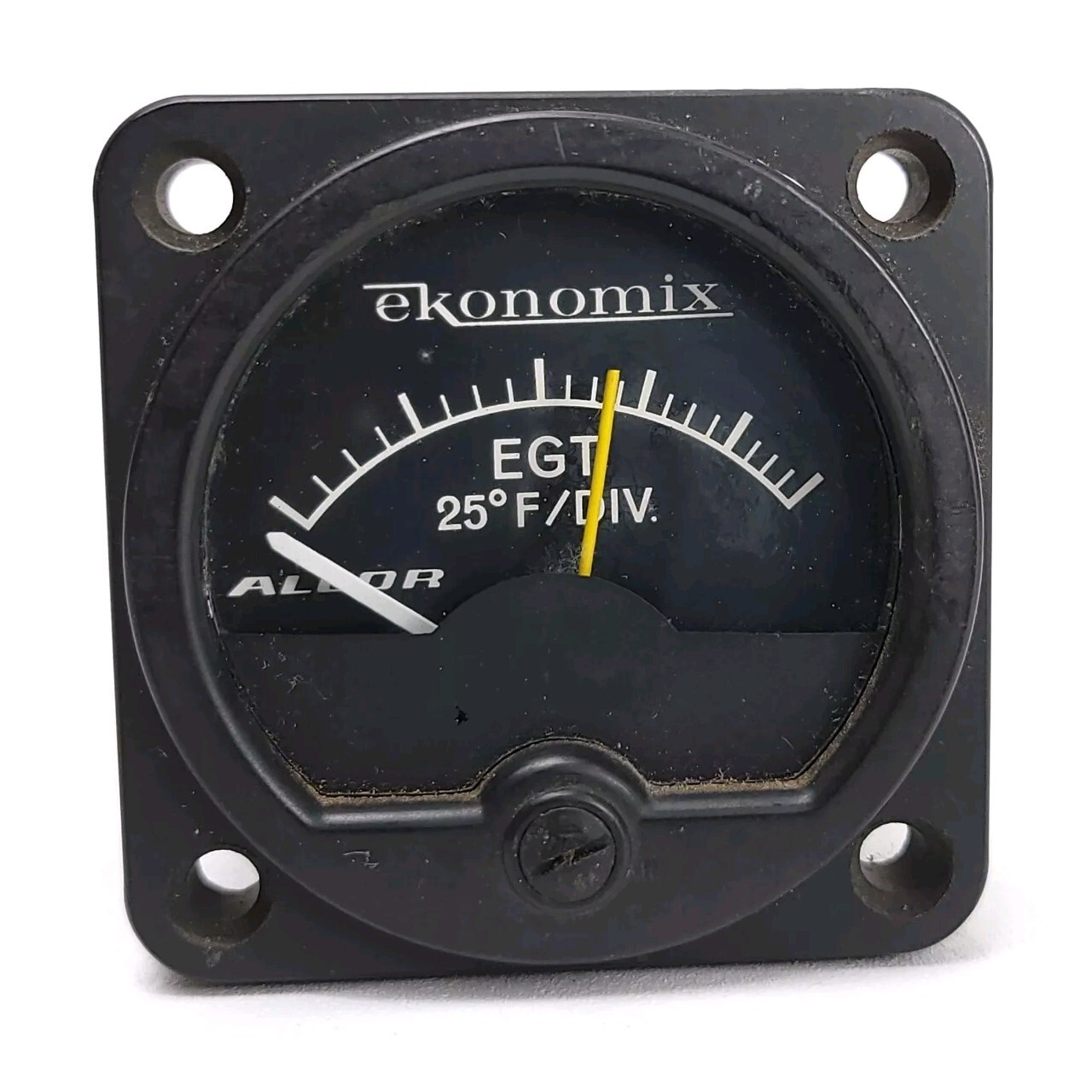 Vintage Alcor Ekonomix EGT Aviation Mixture Control Gauge PARTS OR REPAIR Decor