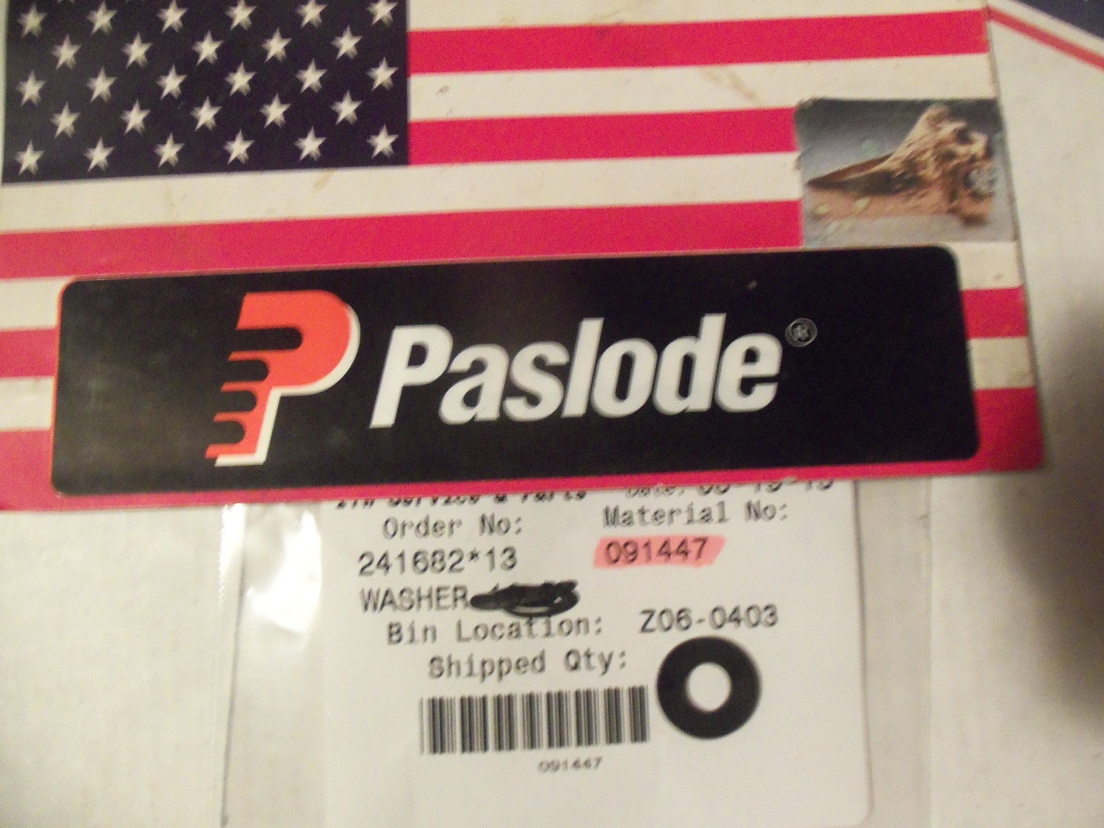 "Genuine" Paslode Part # 091447  WASHER