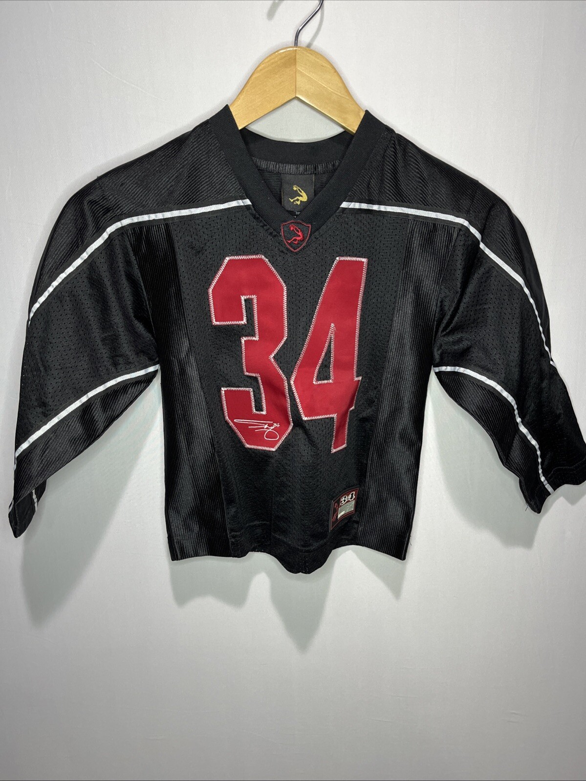 Vtg Shaq Shaquille O'Neal Sewn Signature/Numbers Dunk Jersey #34 Size XS (4/5)