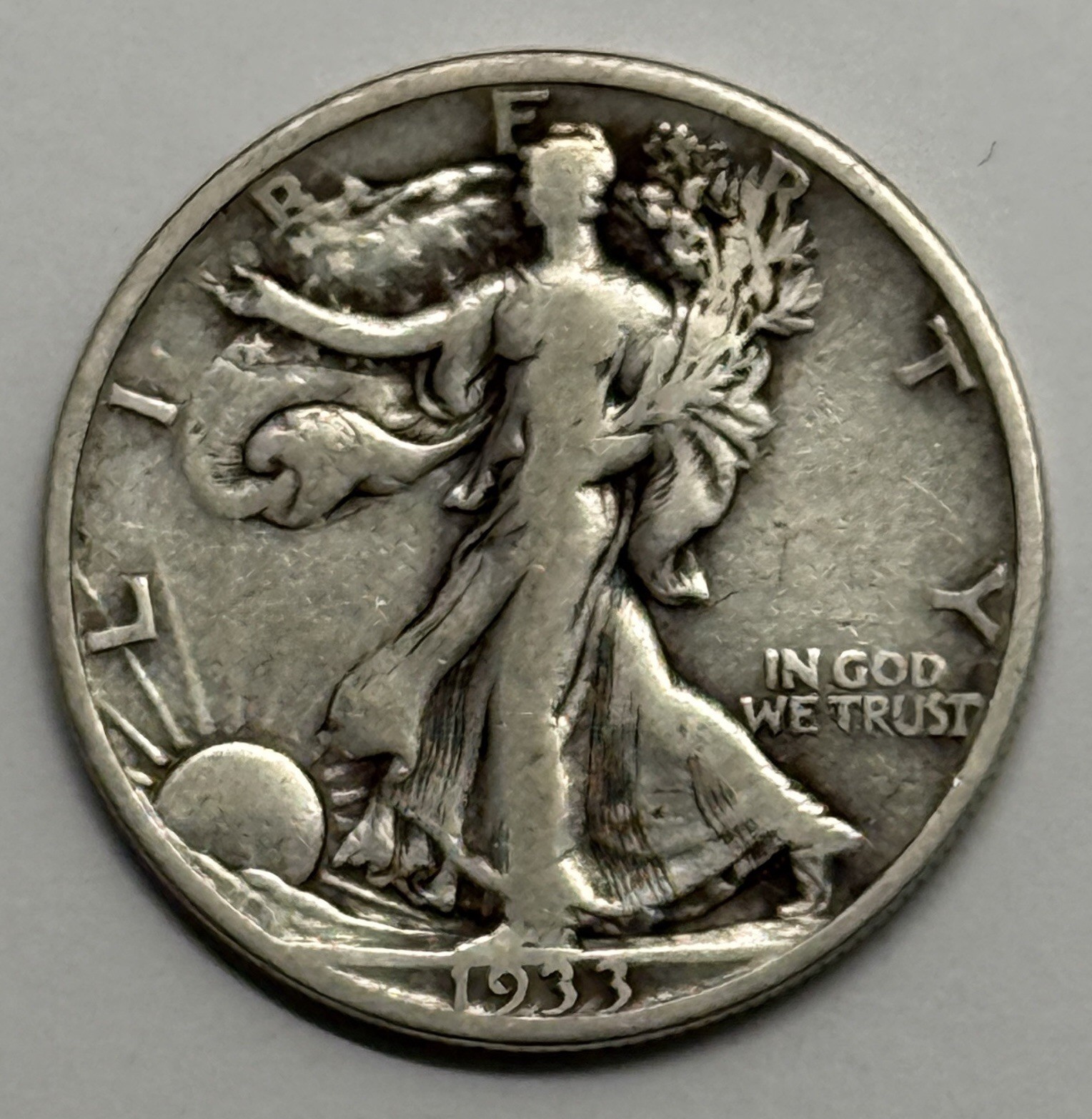 1933 S 50c Walking Liberty Half Dollar