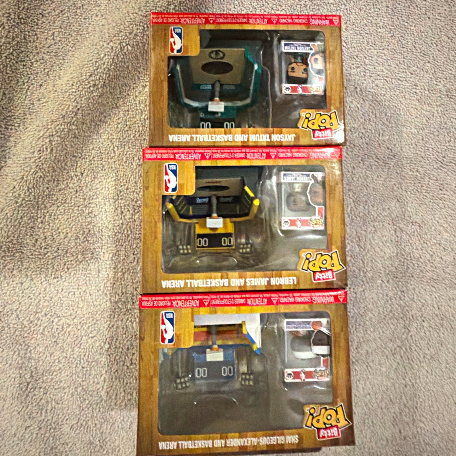 Funko Bitty Pop! NBA Exclusive Lot of 3: LeBron, Tatum, Gilgeous-Alexander