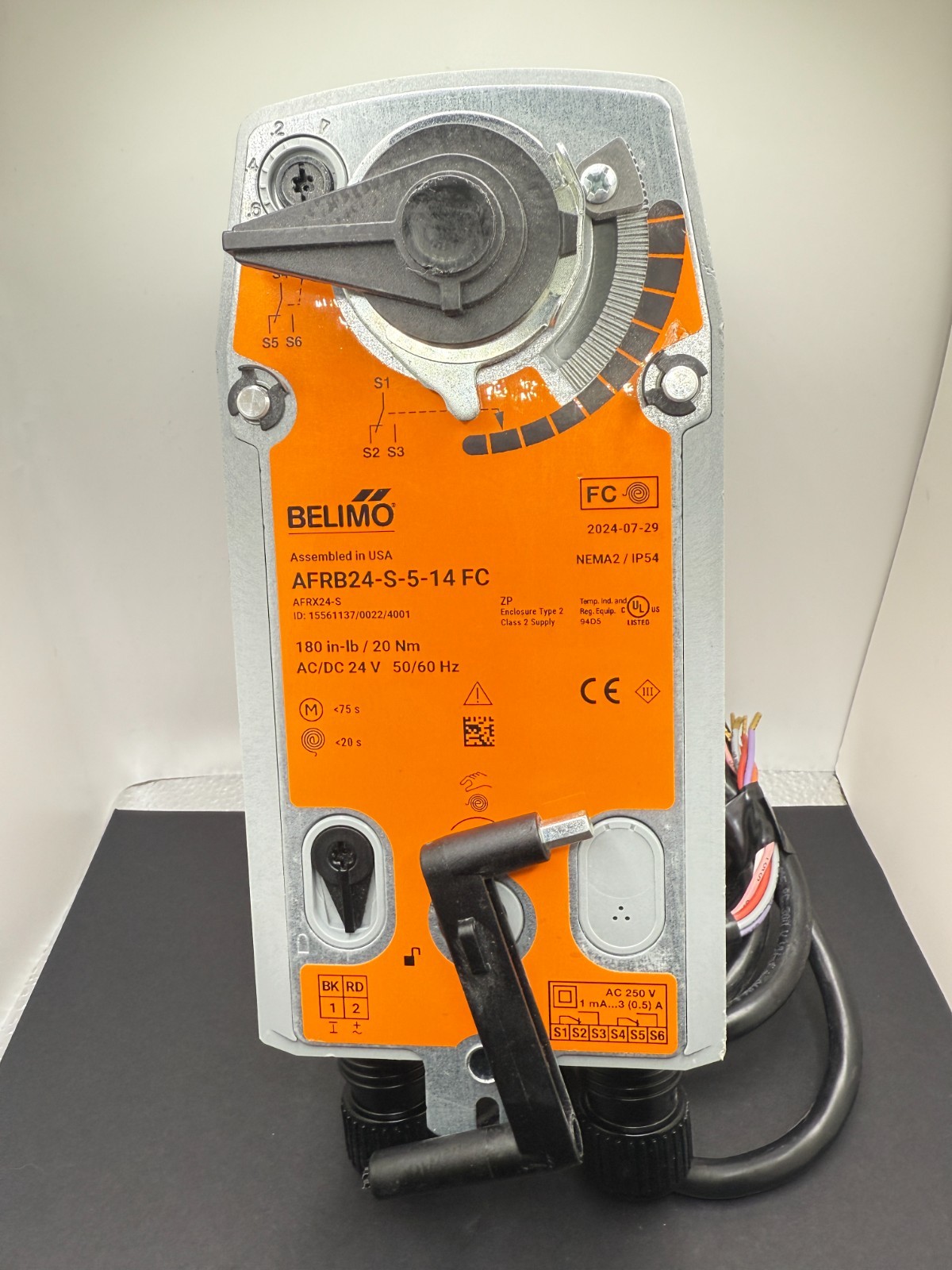 Belimo AFRB24-SR Spring Return Control Valve Actuator 24V AC/DC