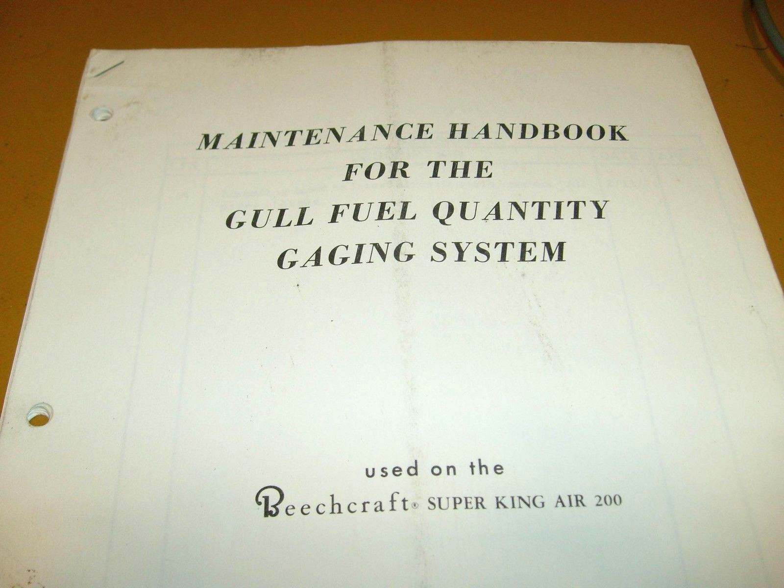 Gull Airborne Fuel Quantity System in Super King Air 200 Maintenance Manual
