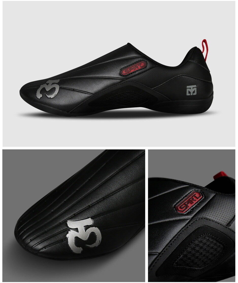 MOOTO Spirit 3 Shoes (Black) Latest Martial Arts Fighter Footwear Spirit3 (S3)