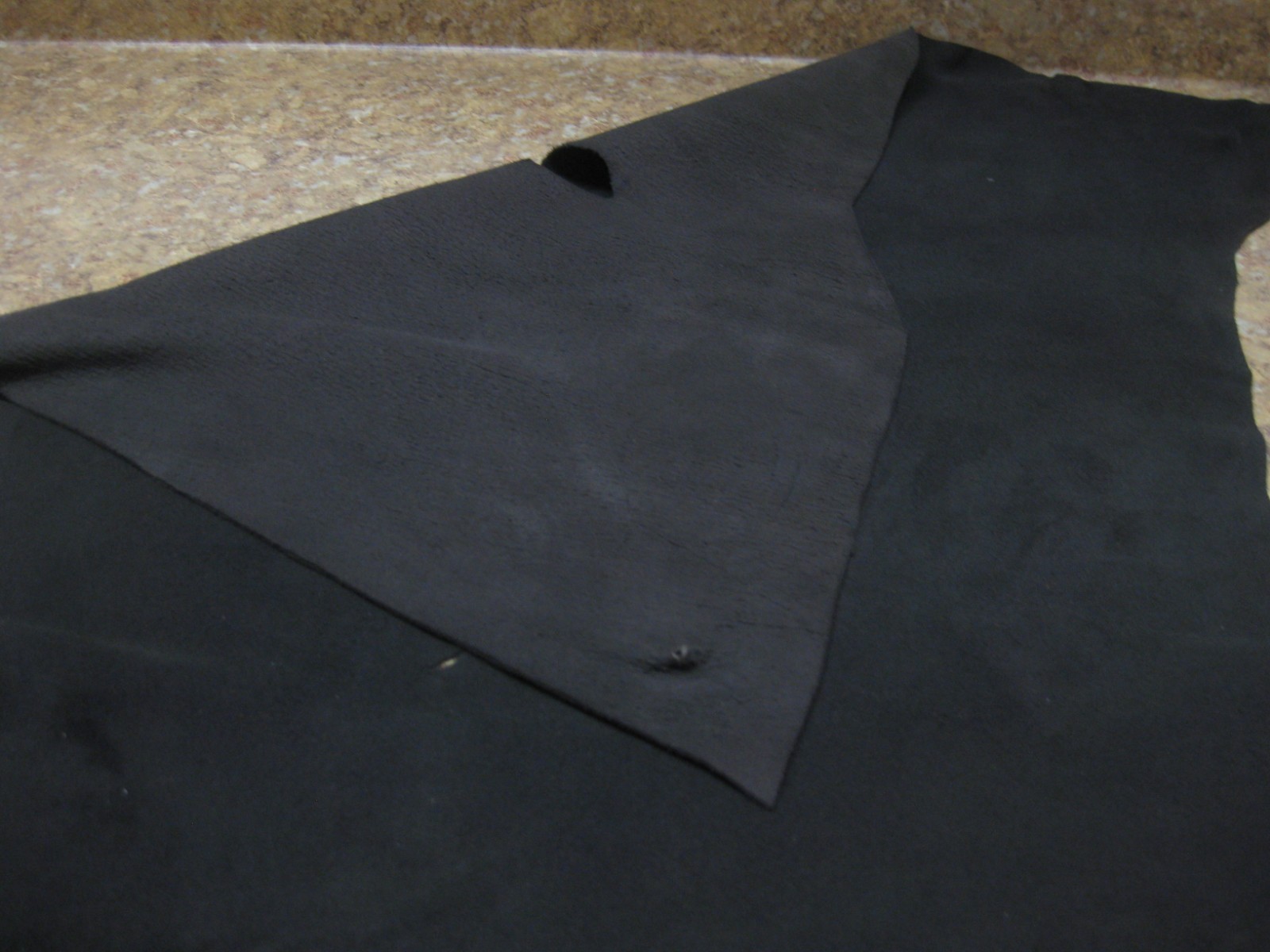 Dark Brown Suede Deer Leather # 0006284 ROW 5