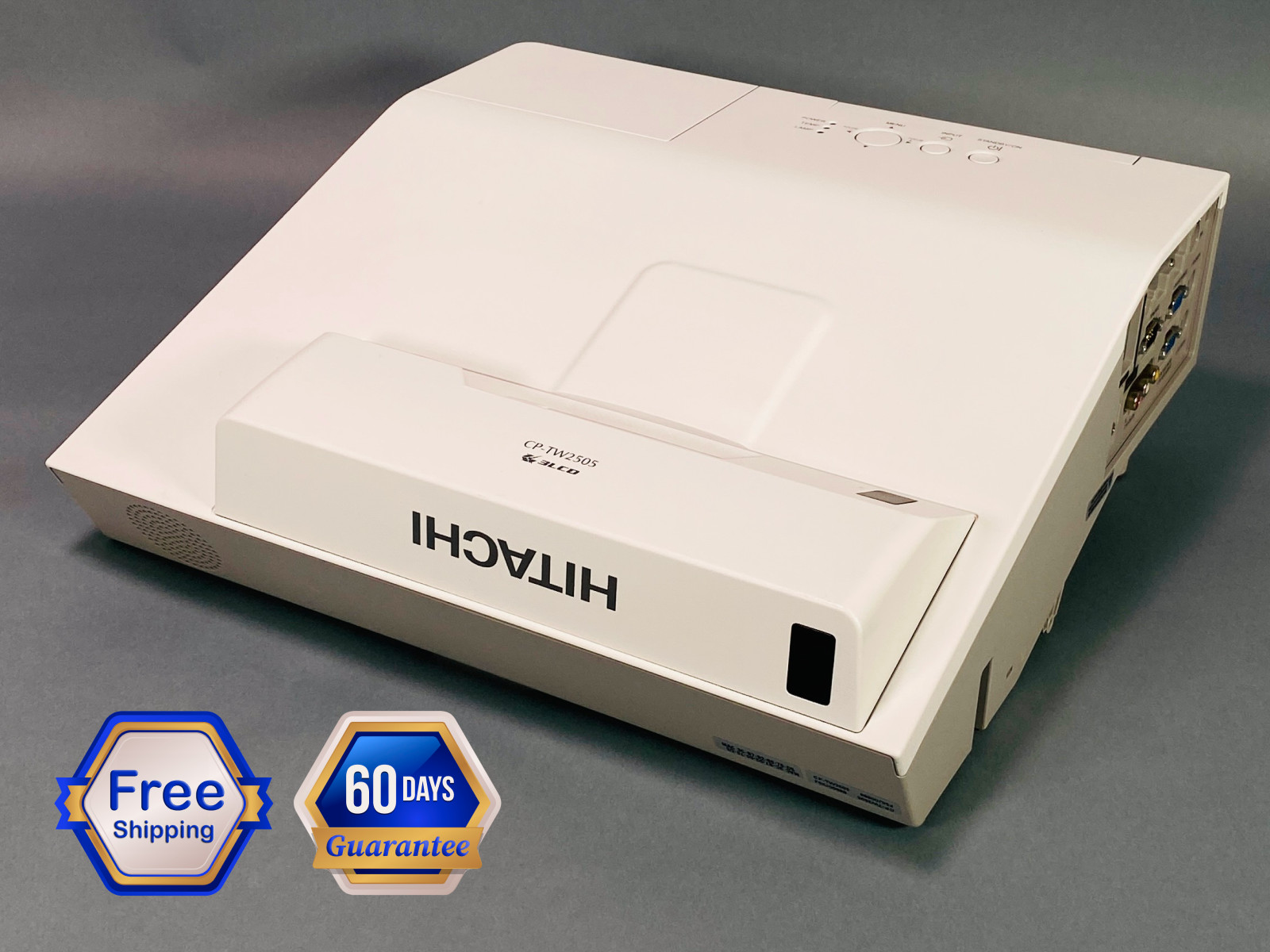 Ultra Short Throw Hitachi CP-TW2505 3LCD Projector 2700 Lumens 2160p w/Bundle