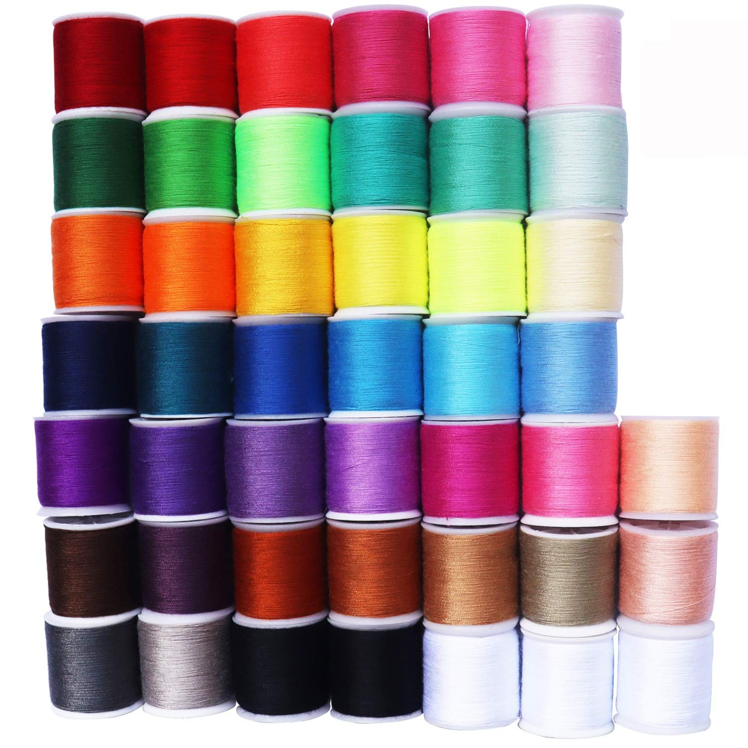 Sewing Thread Kit 45 Spools, Polyester Thread, 100 Yards, Multicolor