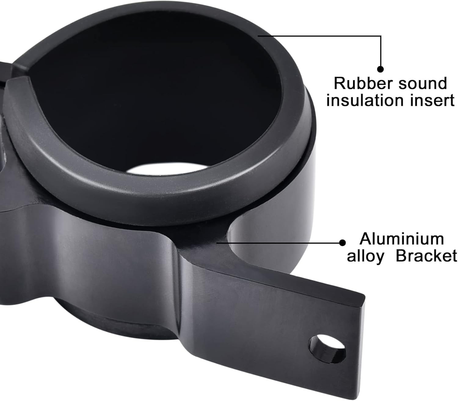 EVIL ENERGY 60mm Fuel Filter Mounting Bracket, Pump Clamp 60mm, Black