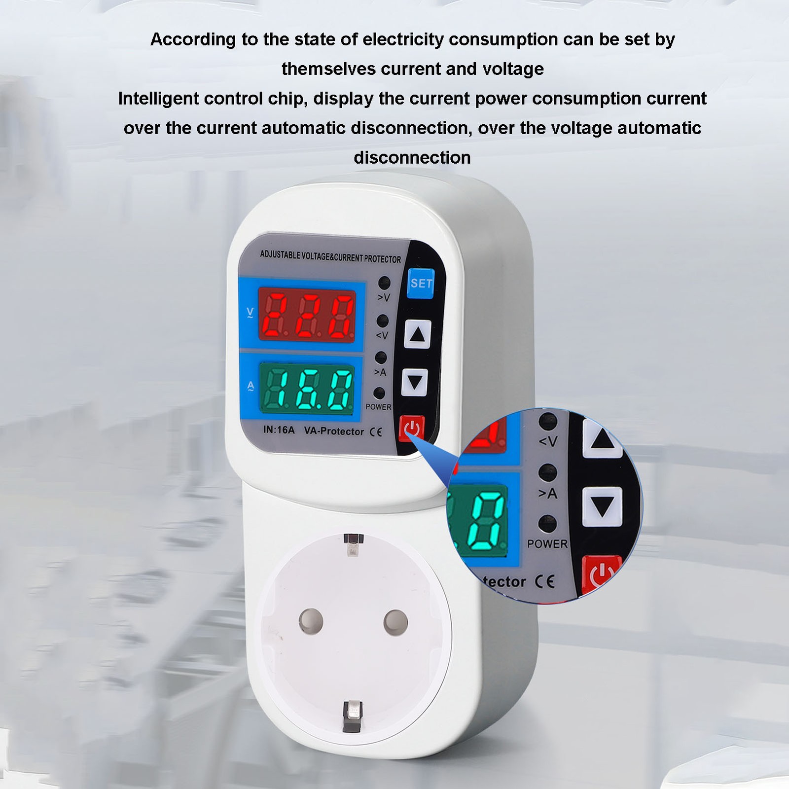 Adjustable Voltage Protector For Home Appliances Guard Socket Popular