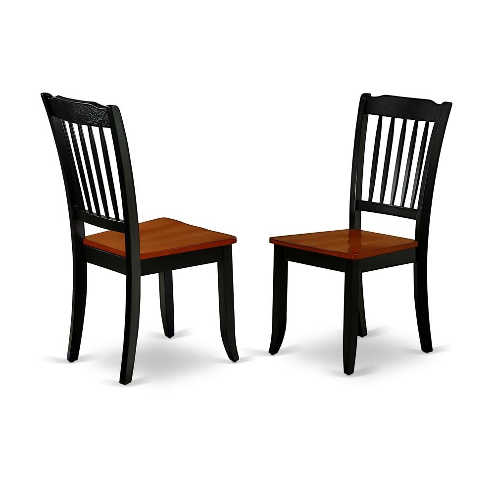 Dining Room Set Black & Cherry, HLDA3-BCH-W