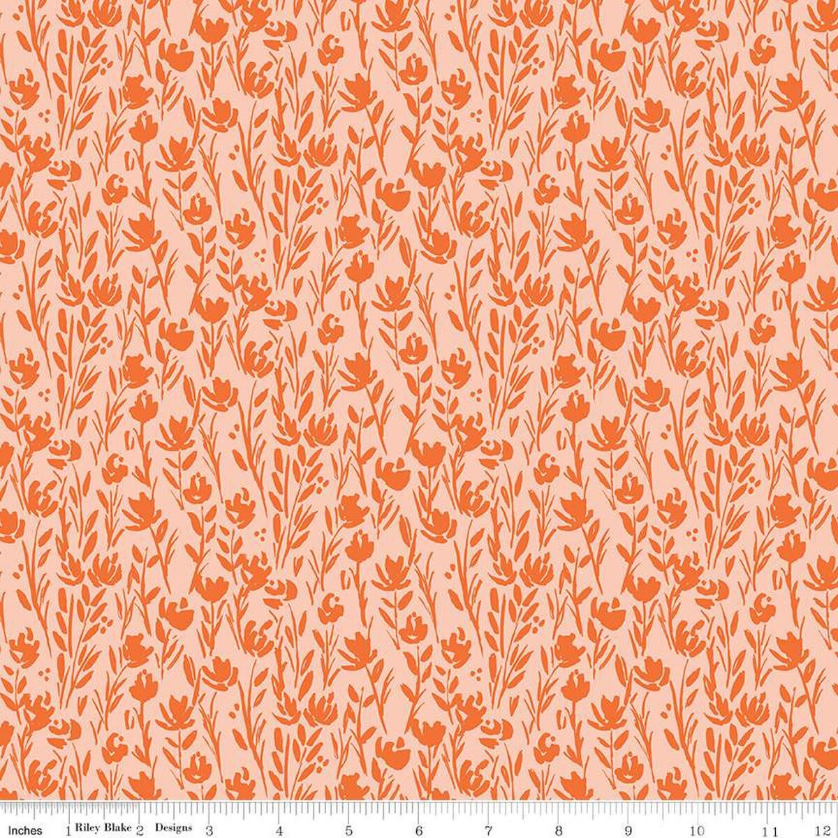 1/4 Yard 9x42 Riley Blake “Eden" Tonal Marmalade Quilting Cotton