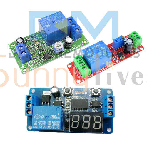 DC 12V NE555 Digitla LED Display Delay Time Relay Timer Switch Adjustable Module