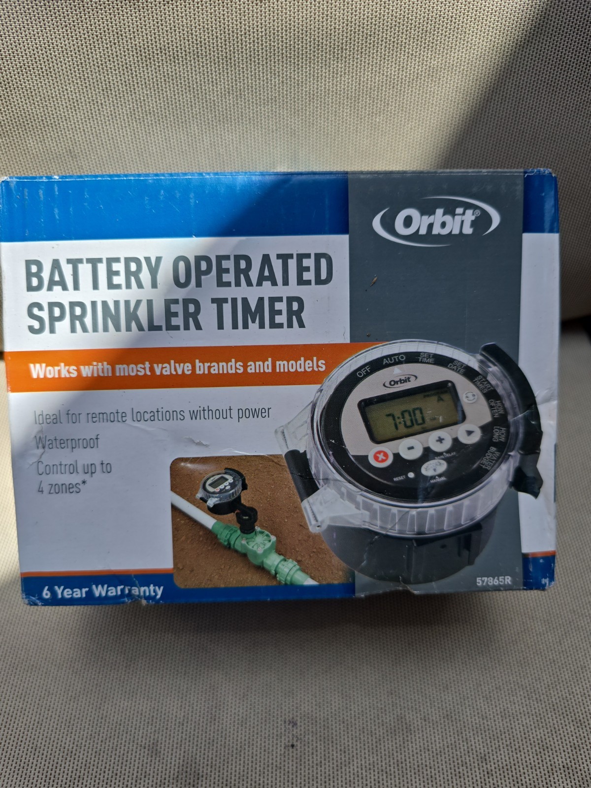 57865 Outdoor Battery-Powered Water Sprinkler Controller