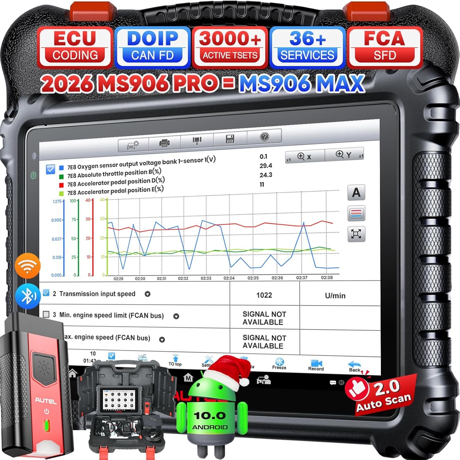 2026 Autel MaxiSYS MS906 Pro ECU Coding Full System Diagnostic Scanner MK906 PRO