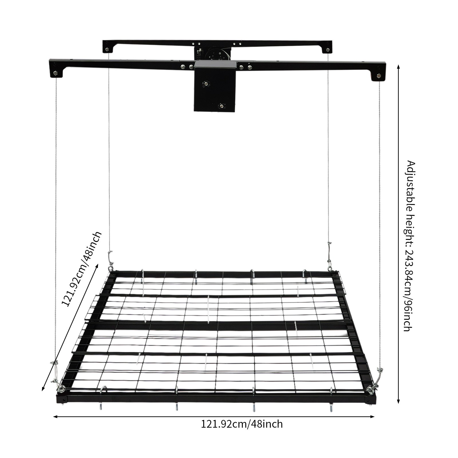 Metal Lifting Overhead Garage Lifting Storage Rack Ceiling Mount HeavyDuty Rack