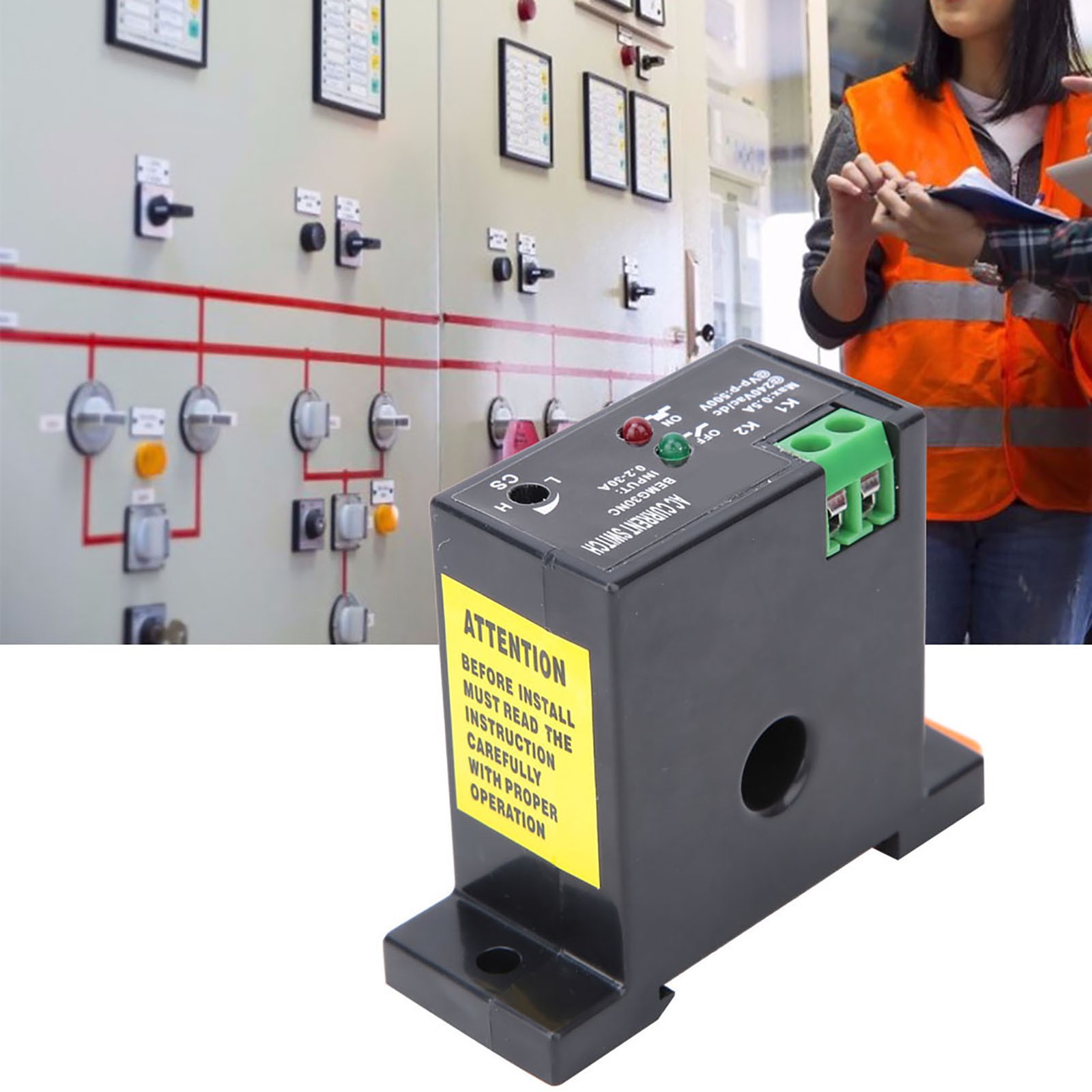 NEW Flameproof Adjustable AC Sensing Switch 0.2~30A Self Powered Sensing