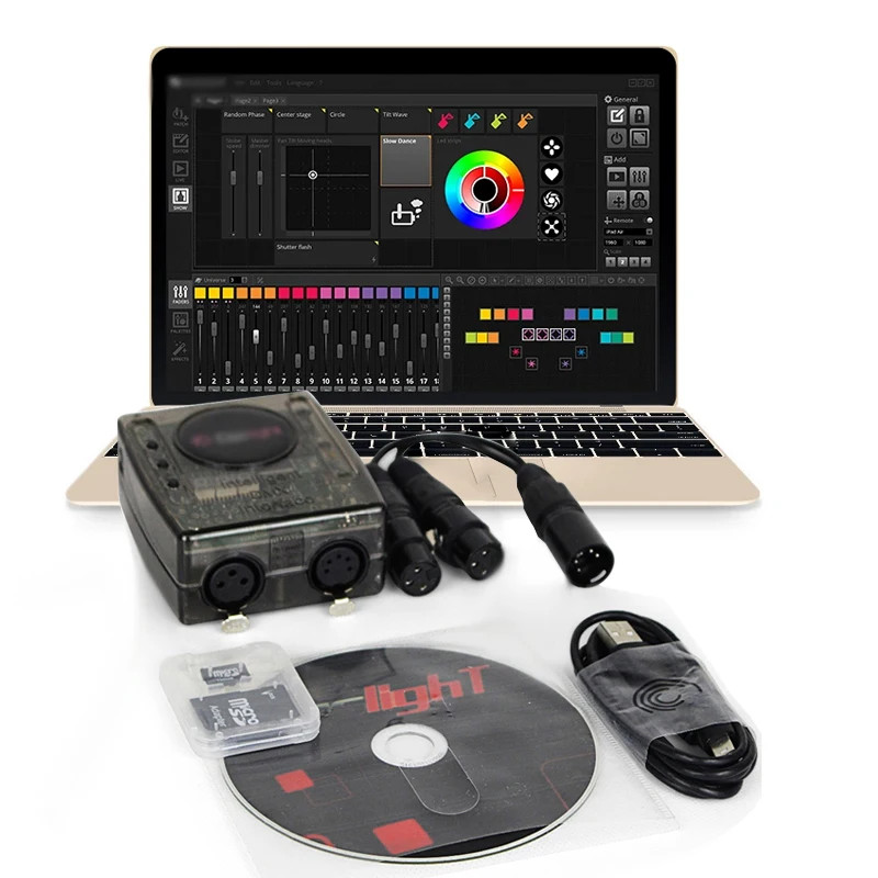 Stage Lighting Controller Software DMX512 Control Disco light DMX controller