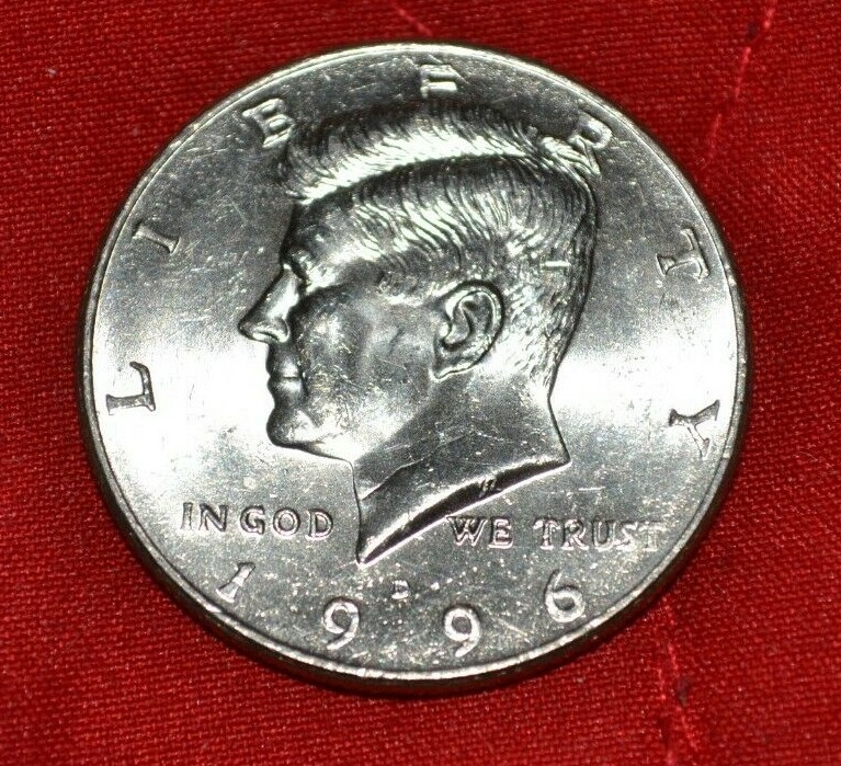 1996 D Kennedy Half Dollar Coin - circulated