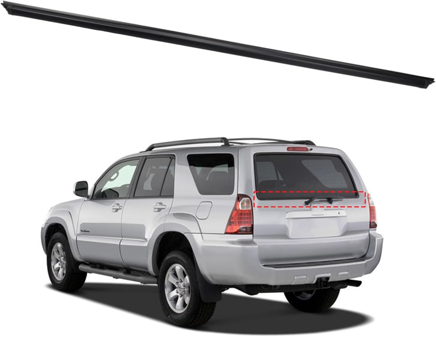 2003-2009 Toyota 4Runner Rear Tailgate Liftgate Door Window Weatherstrip Seal
