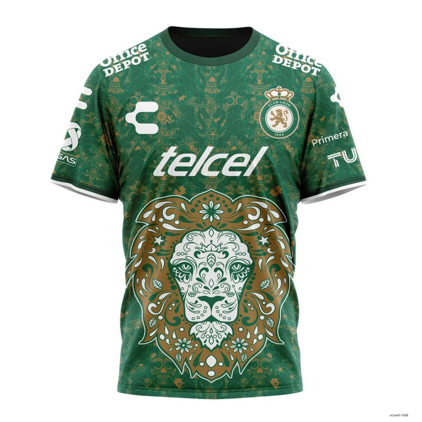 Custom Name & Number LIGA MX Club Leon 3D Print - All Size