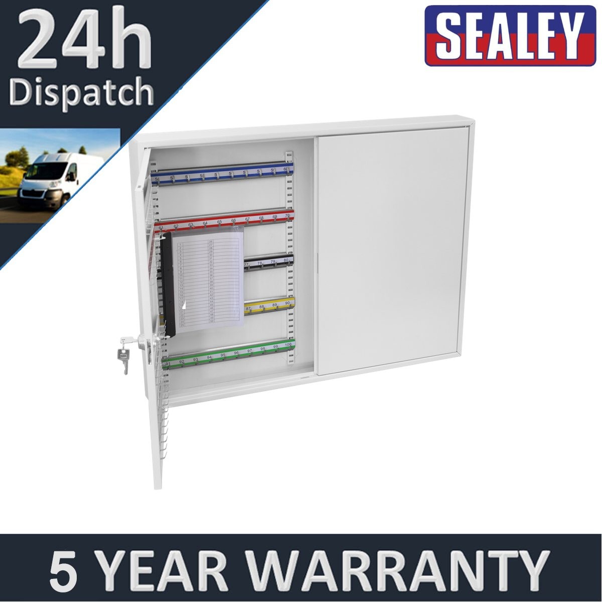 Sealey Wide Key Cabinet 200 Key Capacity SKC200W