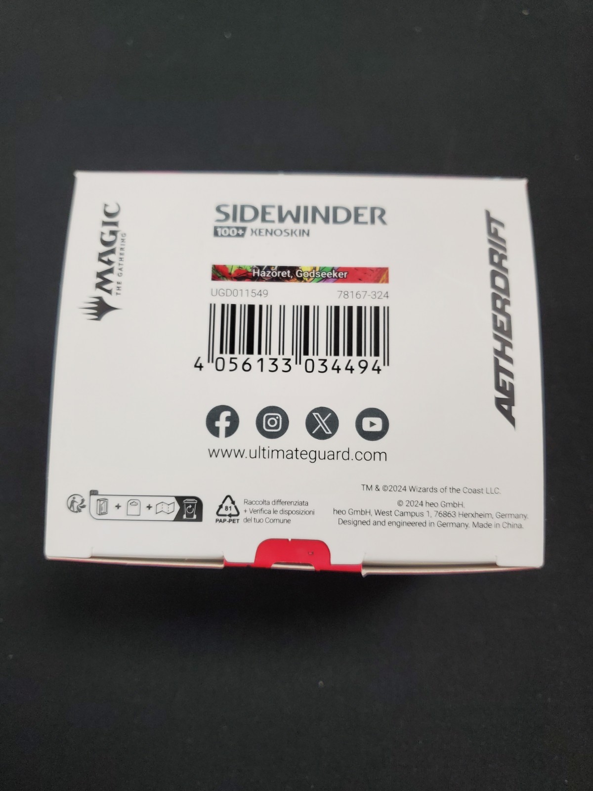 Ultimate Guard MTG Aetherdrift Sidewinder Deck Box 100+ Hazoret 011559 NIB