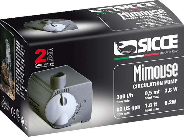 SICCE MIMOUSE CENTRIFUGAL COMPACT CIRCULATION SUBMERSIBLE WATER PUMP  82 GPH