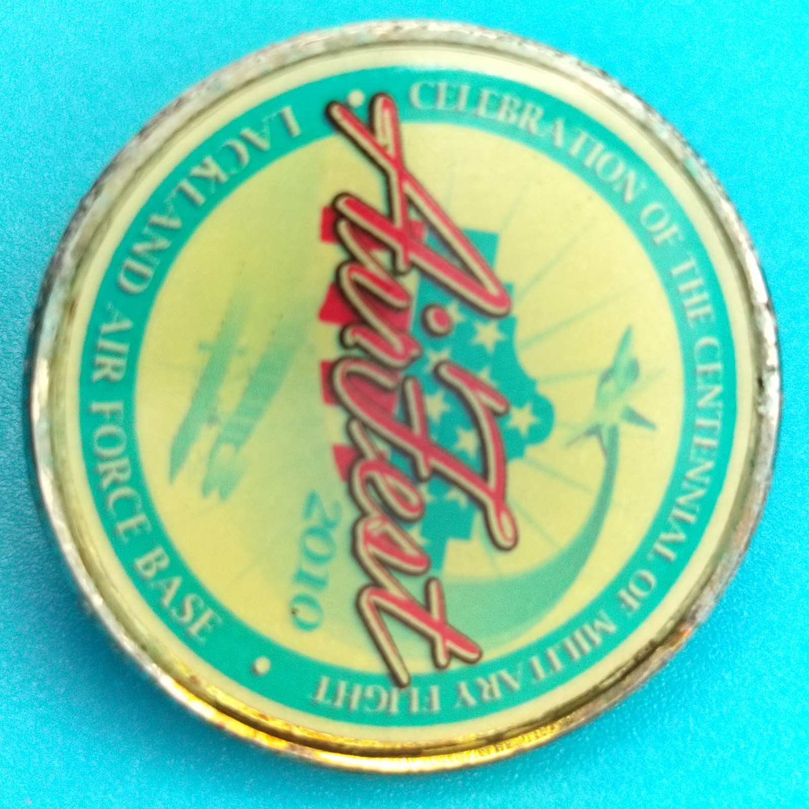 AirFest 2010 Lackland Air Force Base Centennial Military Flight Pin Badge