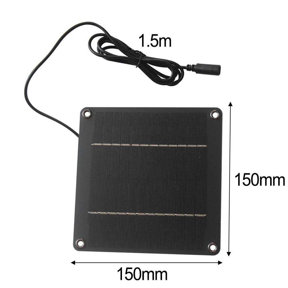 Energy Efficient 12V Solar Panel 1.5 Meter Cable 5521 Female DC Interface