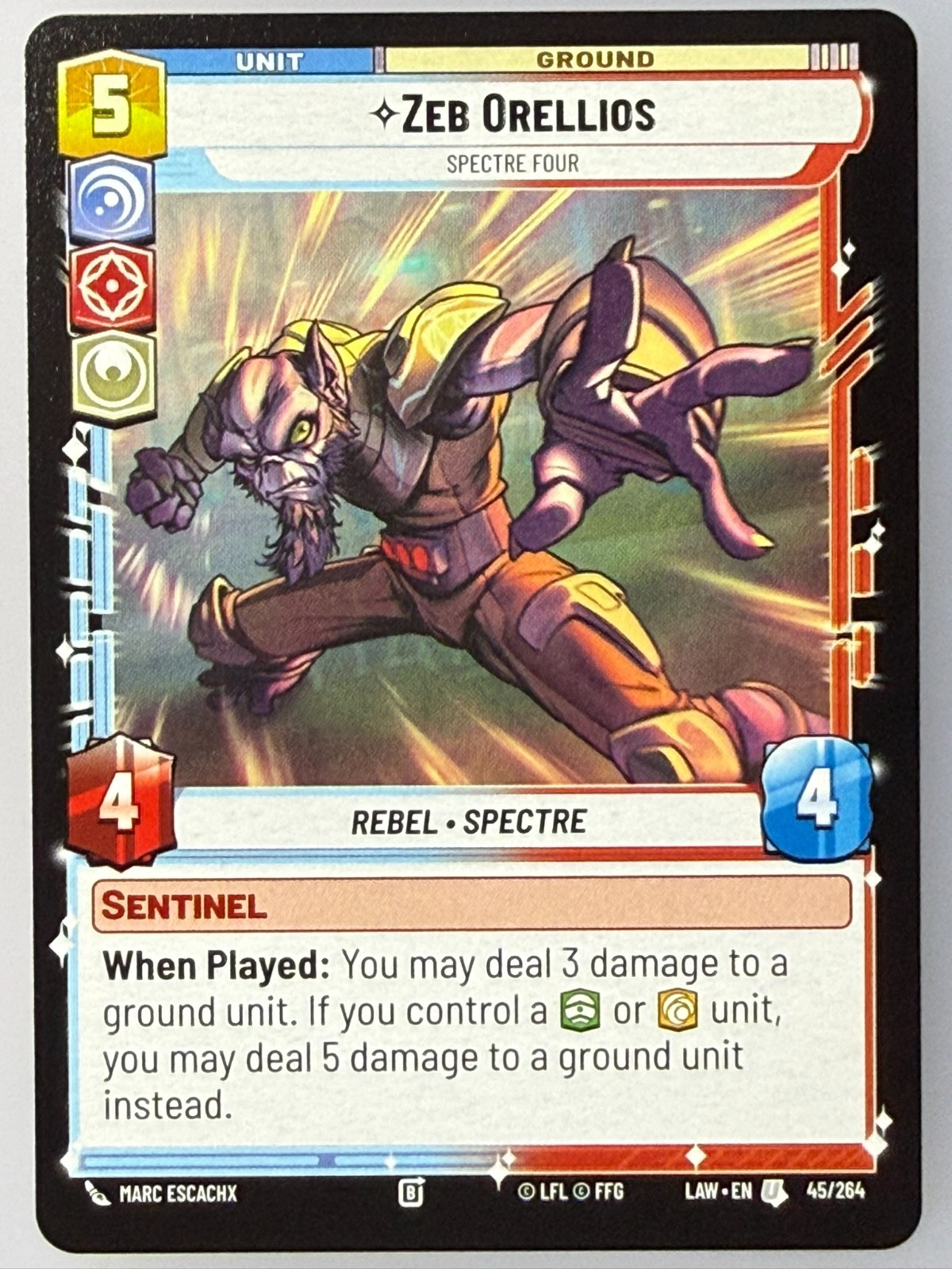 Star Wars Unlimited - x3 Zeb Orellios 045