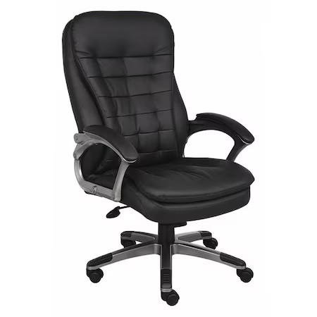 Zoro Select 452R18 Executive Chair, Pillow Top, Vinyl Seat,  452R18