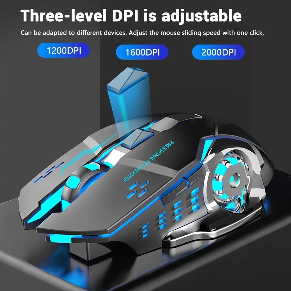 Rechargable Wireless Gaming Bluetooth Mouse