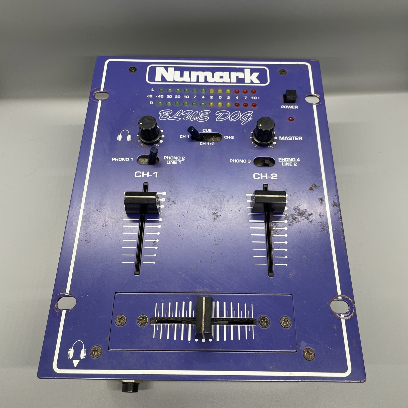 Numark Blue Dog DJ Music Mixer - Blue -Unit Only (DM900) - UNTESTED