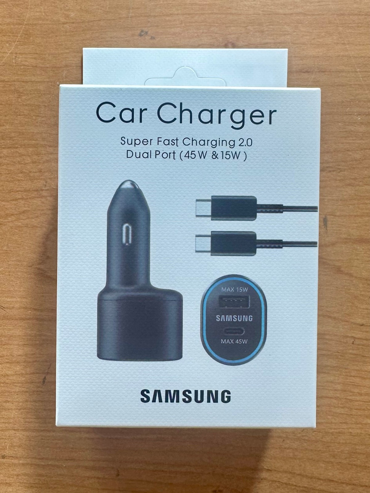 *Lot of 3pcs* Samsung Dual Port Super Fast Charging Car Charger + USB-C Cable