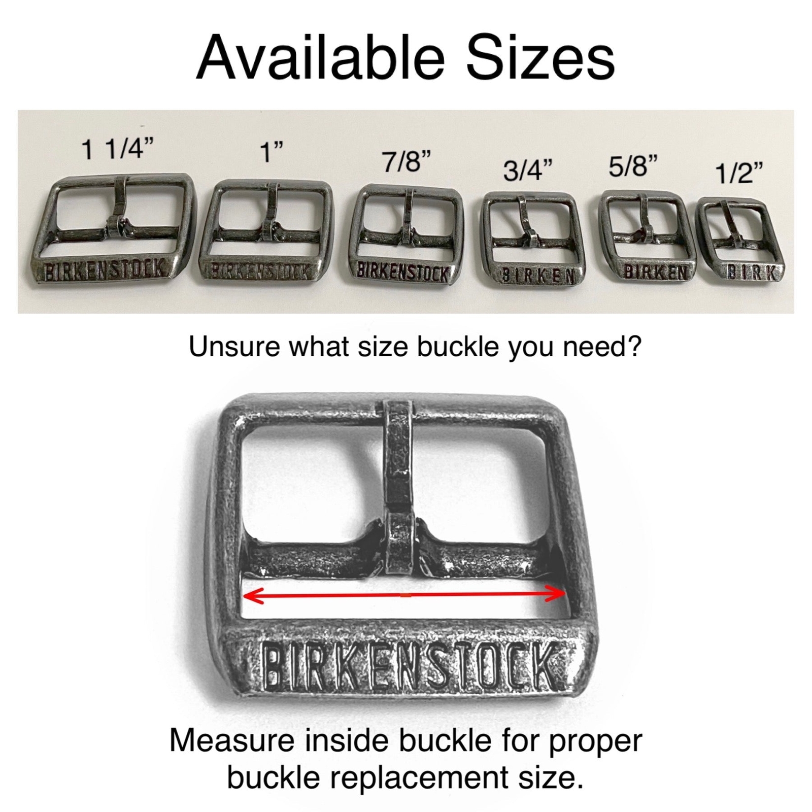 Shoemaking - Birkenstock - Hardware - Buckles - Gold