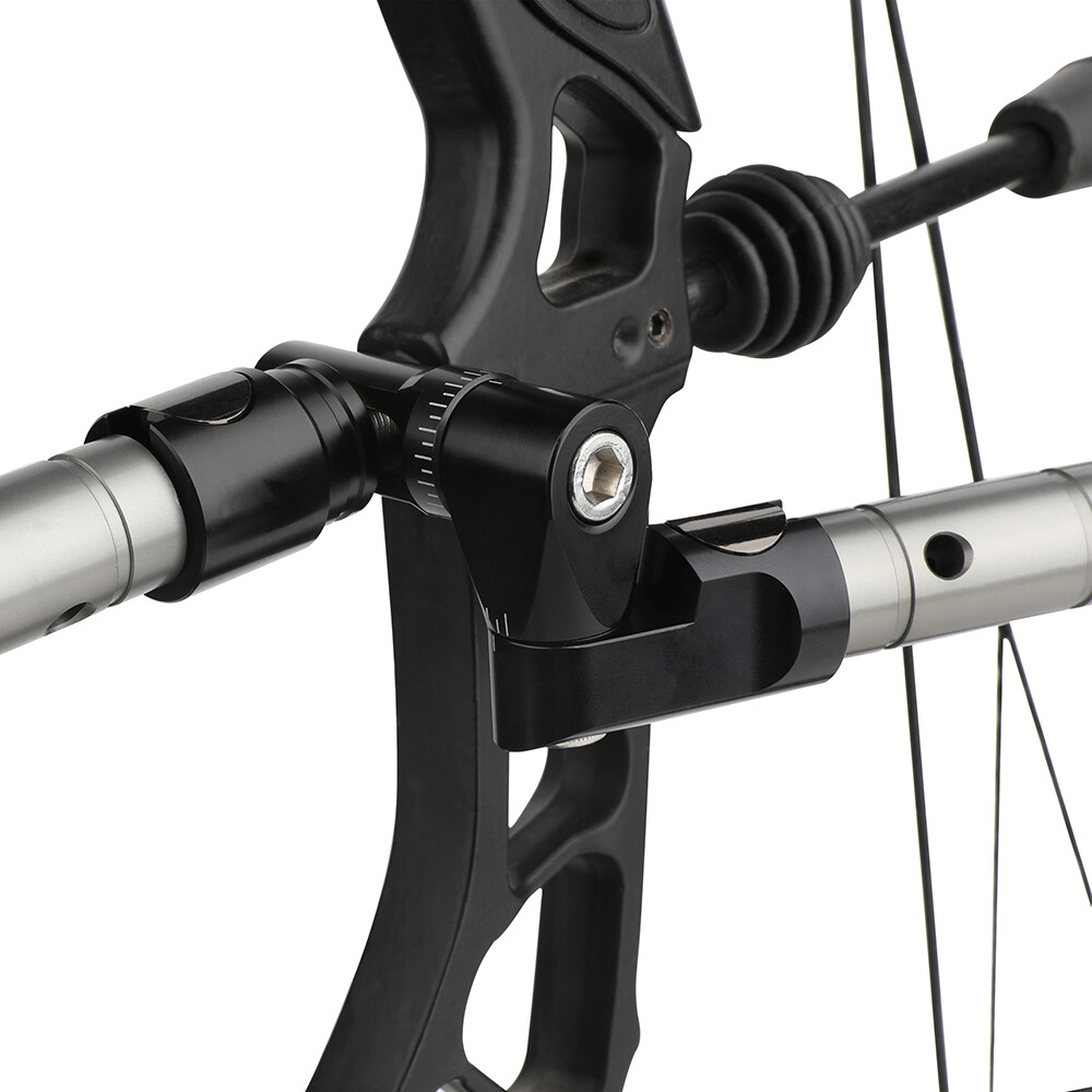 Single Side V-Bar Adjustable Compound Bow Stabilizer Archery Hunting Shooting US