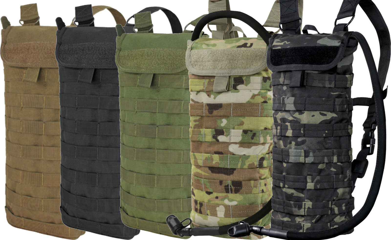 Condor HCB Tactical MOLLE PALS Hydration Carrier with 2.5 Liter H2O Bladder