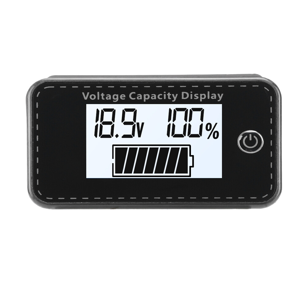 LCD Digital Battery Capacity Indicator DC 5-100V Voltmeter Voltage Meter Gauge
