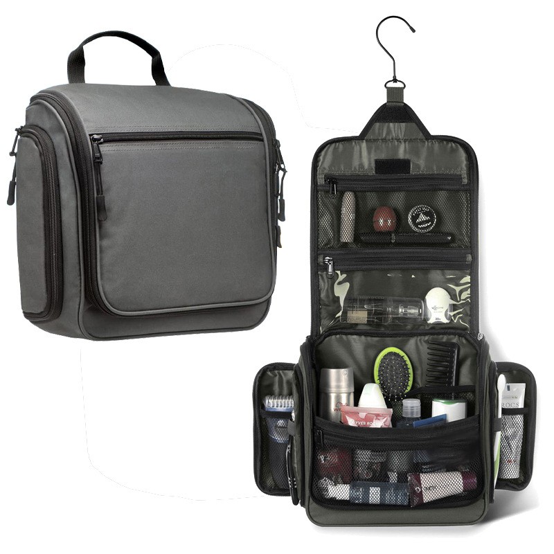 Large Waterproof Travel Toiletry Bag Hanging Organizer Cosmetic Wet Dry Storage