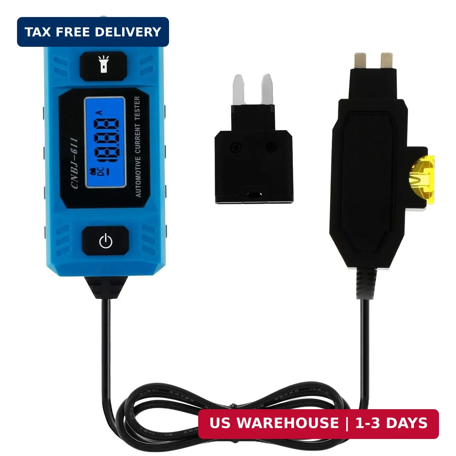Automotive Circuit Fault Probe Tester, 20A 48V High-Precision Car Fuse Tester wi