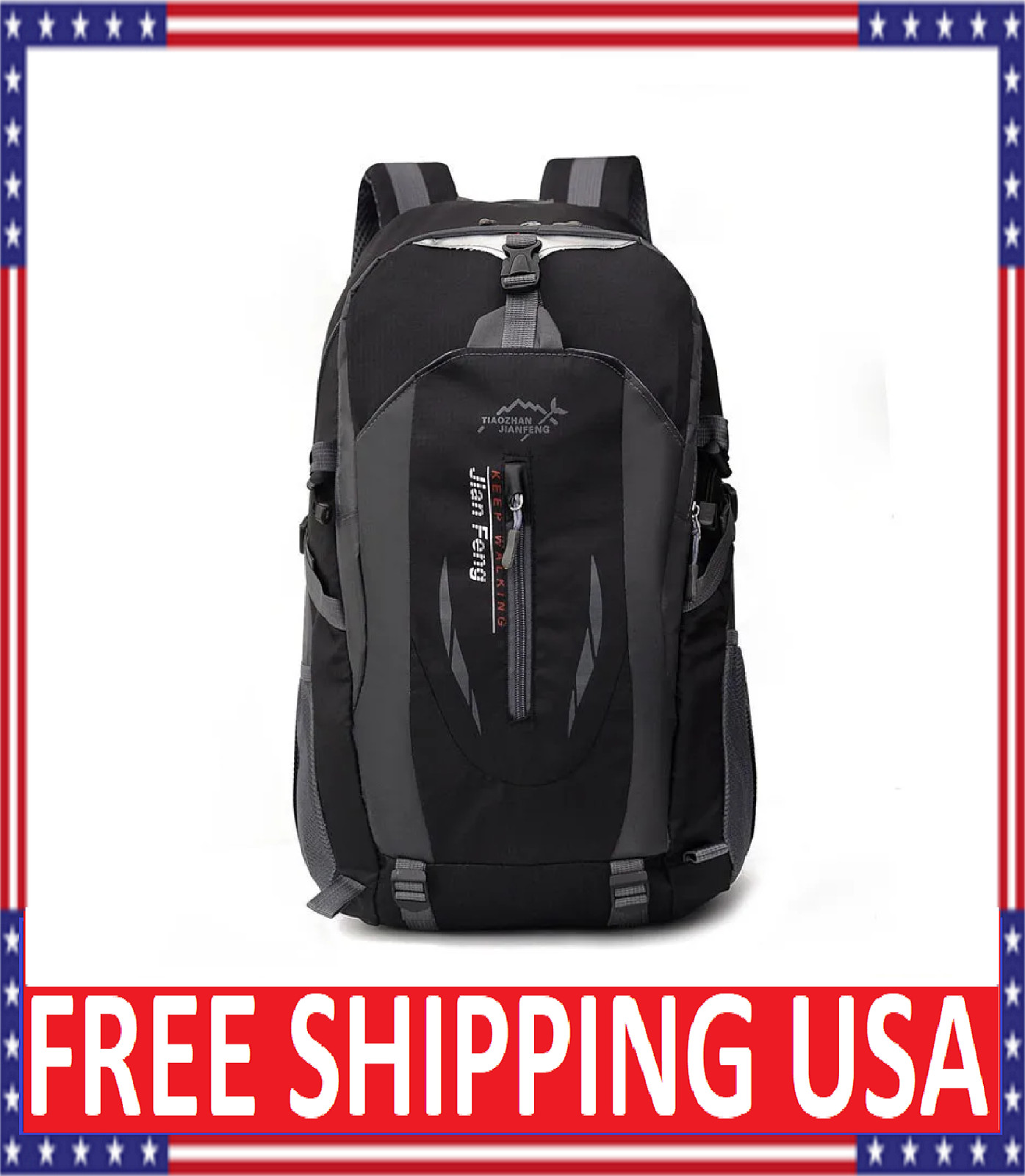 40L Men Women Travel Backpack Rucksack Camping Laptop Hiking School Book Bag USA