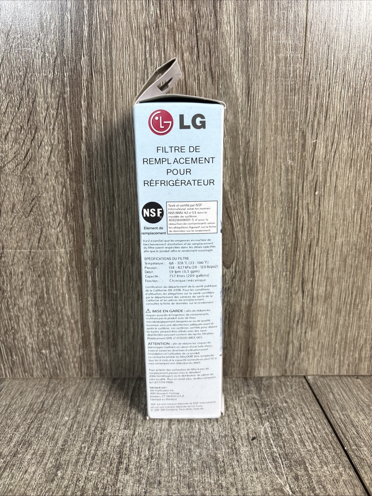 LG LT700P Refrigerator Replacement Filter 6 Month / 200 Gallon