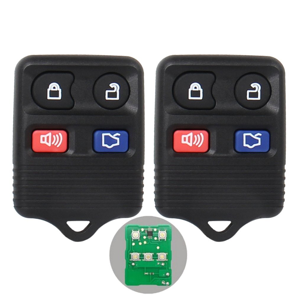 2PCS Keyless Entry Remote Control Car Key Fob Clicker Transmitter Replacement US